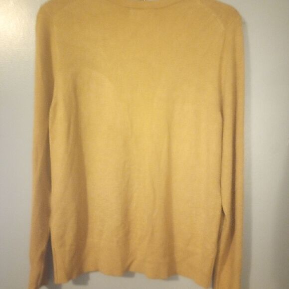 Charter club camel colored rayon blend button down sweater - Picture 6 of 8